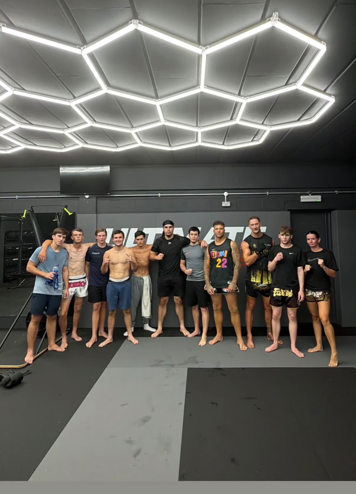 The Muay Thai squad after a session at Ultimate Fight Fitness